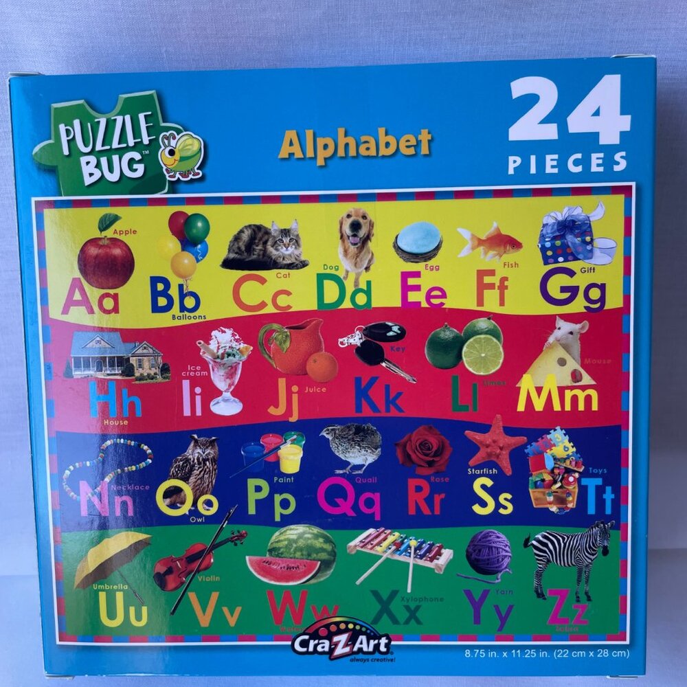Puzzlebug Alphabet II 24 Piece ABC Learning Puzzle Educational Kids Toy